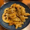 1169387の作ってみた!投稿(鶏肉と根菜の《こってり甘辛♡にんにく炒め》)