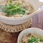 鶏肉とキノコのスープ