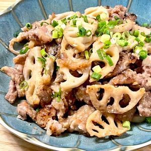 michuの作ってみた!投稿(ご飯がすすむ♡【豚こまとれんこんのうま塩炒め】)