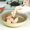 人参蒸し鶏の冷やし中華風そうめんの工程1