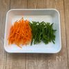 ご飯がススム！【豚バラの野菜巻き】レンチン野菜×ポンマヨだれの工程1