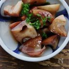 れんこんの赤ワイン炒め