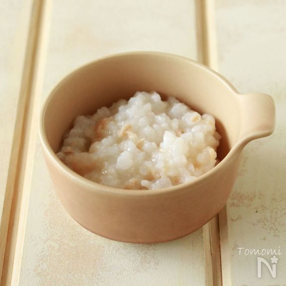 離乳食　ツナ缶の使い方（ツナがゆ）