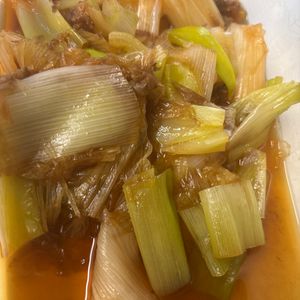 あきの作ってみた!投稿(おすすめ！レンジでトロトロ！【長ネギのめんつゆおかか浸し】)