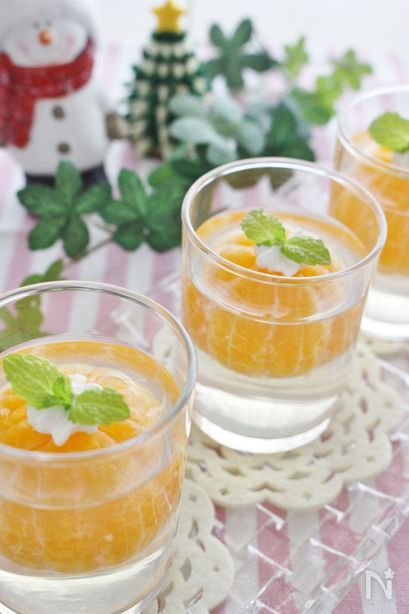 ミカンのコンポートゼリー