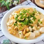 たった5分で完成♪ふわふわ美味しい♡崩し豆腐の中華風卵とじ