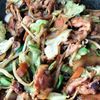 和音の作ってみた!投稿(行列の定食屋さんの🍚豚の味噌みりん漬け焼き野菜炒め定食🤩)