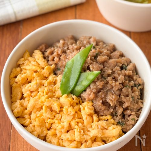 【しそそぼろ丼】鶏むねなのにしっとり♪