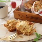 ほわほわ♪メープルりんごのクランブルカップケーキ