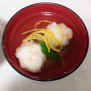 milkの作ってみた!投稿(簡単！懐石風。新ごぼうとえびしんじょうのお椀)
