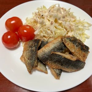 りんごの作ってみた!投稿(【揚げない！お魚嫌いでもOK!いわしのから揚げ】節分いわし)