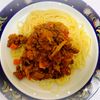 ゆいゆいの作ってみた!投稿(ミネストローネをリメイク♪ボロネーゼ風チーズinパスタ)