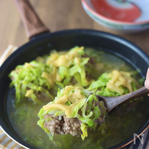 ワンパンで味しみ！【巻かないロールキャベツ】