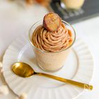 レンジで簡単♪【濃厚モンブランプリン】
