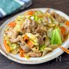 定食屋さん風♪【豚こまと野菜の生姜味噌炒め】