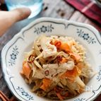 お腹スッキリ！豚こまとごぼうの味噌きんぴら【#作り置き】