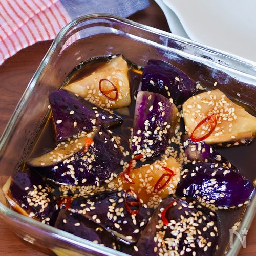 【レンジで簡単!なすの南蛮漬け】5分で作れるお手軽副菜