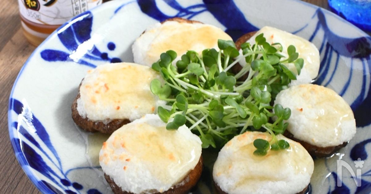 ふんわり♪長芋はんぺん椎茸のだしあんかけ