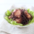鮭と海藻のサラダ