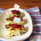 ポテサラで野菜たっぷりスペイン風オムレツ