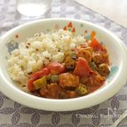 トマトとオクラのマイルドカレー