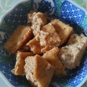 KUMIKOの作ってみた!投稿(レンジでできるあと1品♪包丁不要！【厚揚げの甘辛ごま照り】)