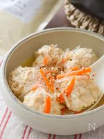 鶏だんごと春雨の白湯煮