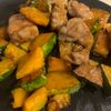 レイナの作ってみた!投稿(かぼちゃと鶏肉のオイぽん照り焼き)