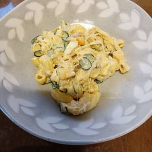 907307の作ってみた!投稿(玉子とツナマヨのとろとろこってりマカロニサラダ😘🥗)