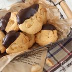 簡単♪チョコがけマカダミアナッツクッキー