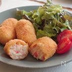 とろっとろ！カニカマクリームコロッケ