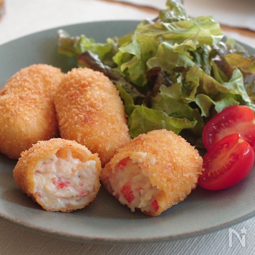 とろっとろ！カニカマクリームコロッケ