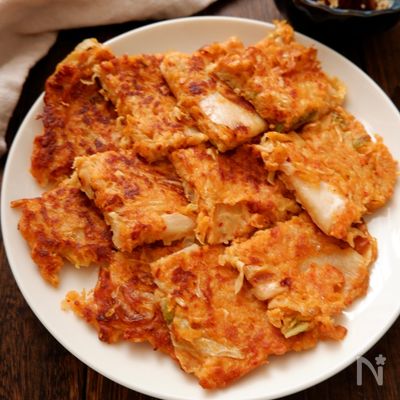 切り干し大根とキムチで大満足！カリもちチヂミ
