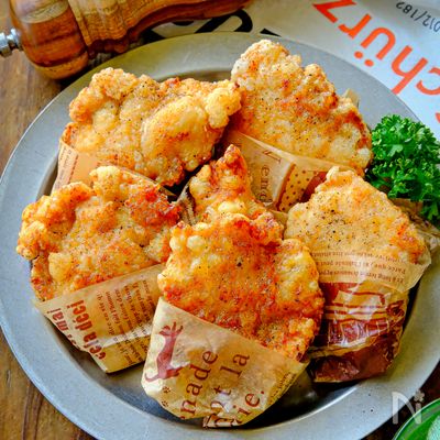 【即完売!むね肉で揚げ焼きチキン】油5㎜でザクザクジューシー