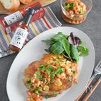 パリパリチキンソテー【野菜たっぷりピリ辛サルサのせ】