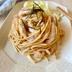 レンジで和えるだけ！明太ささみパスタ