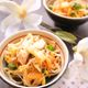 電子レンジ６分 ＊ ささみと豆もやしのキムチ和え