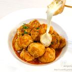 とろ〜りチーズin薄切り肉de<らくウマ>ミートボール♡