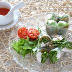 水菜たっぷり生春巻き