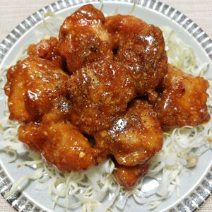 よっこの作ってみた!投稿(鶏むねで！【たれマヨチキン】焼肉のたれ×マヨネーズでやみつき)
