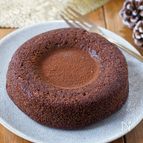 【レンジで50秒！これなら作れる♡︎生チョコシフォン】