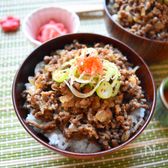 そぼろ牛丼