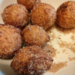 454727の作ってみた!投稿(【米粉と豆腐のボールドーナツ】ふんわりもっちり☆簡単おやつ♪)