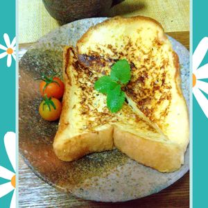 チョロリスの作ってみた!投稿(♡簡単に出来る!ふわとろフレンチトースト♡)