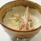 湯葉とアボカド、みょうがの冷製
