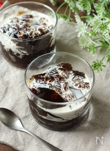 インスタントで簡単【基本のコーヒーゼリー】時短のコツあり♪
