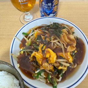 Tsuneaki Okadaの作ってみた!投稿(行列のできる中華屋さんの😋もやしニラ玉あんかけ🤩💖)
