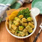 より少ない調味料で作れる☆大人気【オクラのから揚げ】