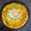 サトちゃんの作ってみた!投稿(スキレット1つ!簡単!ベーコンとほうれん草のカレードリア)