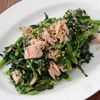 【レンジで簡単】春菊とツナの中華あえ